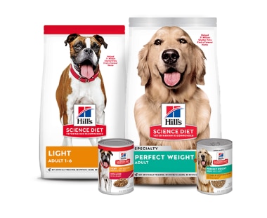 Weight management dog foods